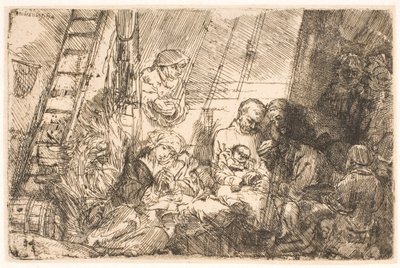 The Circumcision (in the Stable) by Rembrandt van Rijn