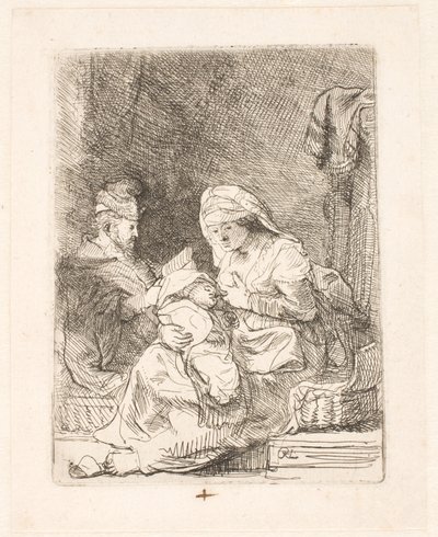 The Holy Family by Rembrandt van Rijn
