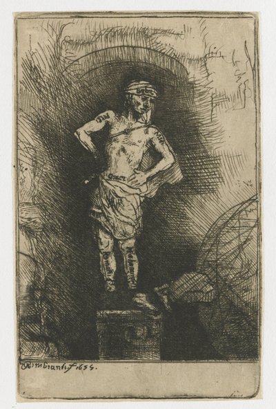 The Image Seen by Nebuchadnezzar by Rembrandt van Rijn