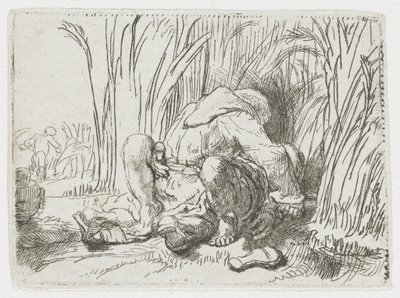 The Monk in the Cornfield by Rembrandt van Rijn