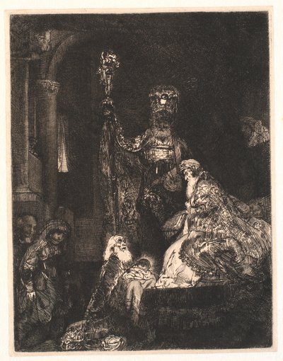 The Presentation in the Temple: In the Dark Manner by Rembrandt van Rijn