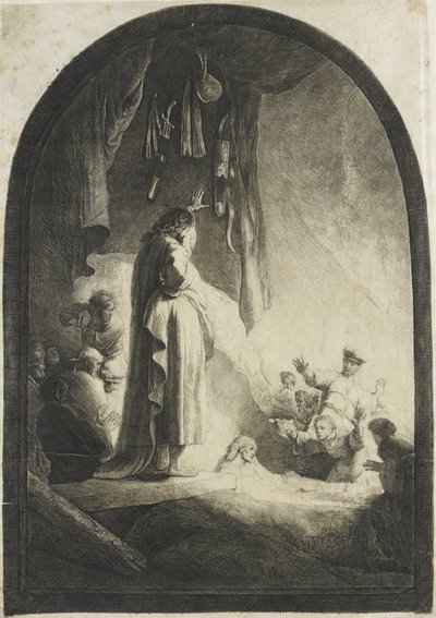 The Raising of Lazarus: The Larger Plate by Rembrandt van Rijn