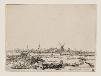 View of Amsterdam by Rembrandt van Rijn