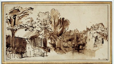 View of the Singel Canal in Amersfoort by Rembrandt van Rijn