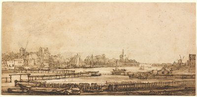 View over the Amstel from the Rampart by Rembrandt van Rijn
