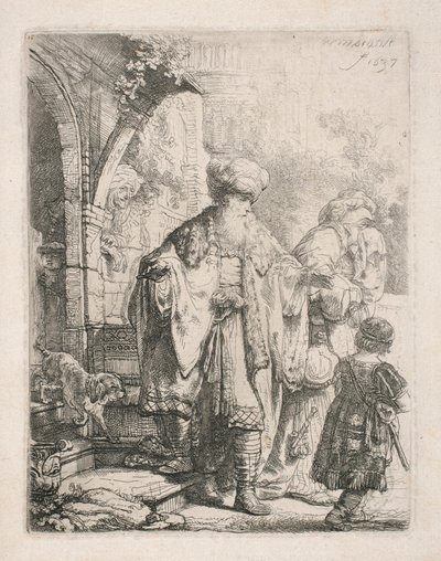 The Expulsion of Hagar by Rembrandt van Rijn
