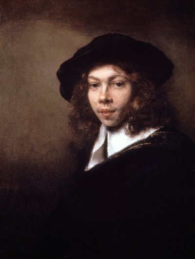 Youth in a Black Cap by Rembrandt van Rijn