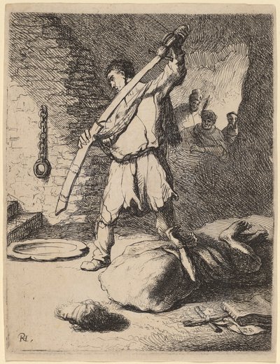 Beheading of John the Baptist by Rembrandt van Rijn and Studio of Rembrandt