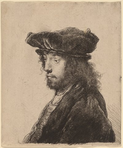 The Fourth Oriental Head by Rembrandt van Rijn and Studio of Rembrandt