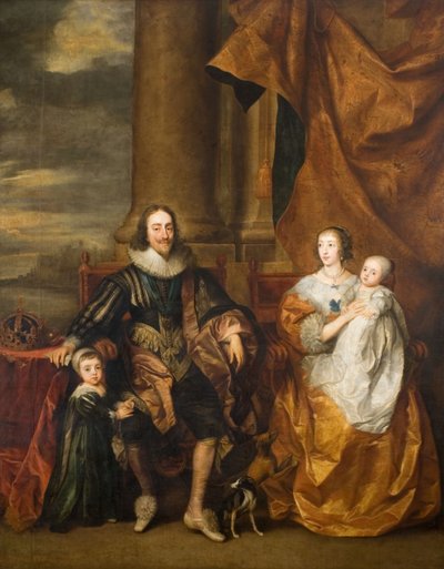 Portrait of Charles I and his Family by Remee van Leemput