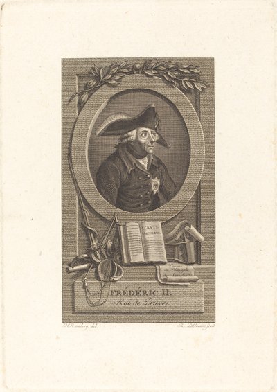 Frederick the Great, King of Prussia by Remi Henri Joseph Delvaux after Johann Heinrich Ramberg