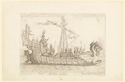 Hercole barca del Sig. Nicolo Cimenes, from Vessels of the Argonauts for the wedding celebration of Cosimo de