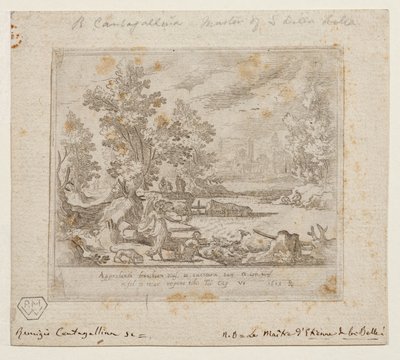 Landscape with Tobias and the Angel, c.1609 by Remigio Cantagallina