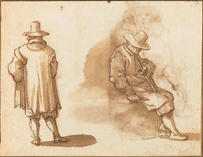 Two Studies of a Man by Remigio Cantagallina