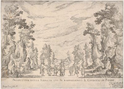 View of the Scene in Which is Represented the Judgment of Paris by Remigio Cantagallina