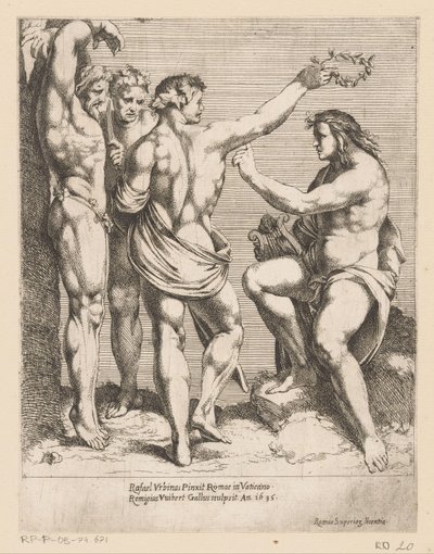 Apollo and Marsyas (Prints after Compositions by Raphael) by Remy Vuibert