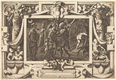 Medea Embarks with Jason by René Boyvin after Leonard Thiry