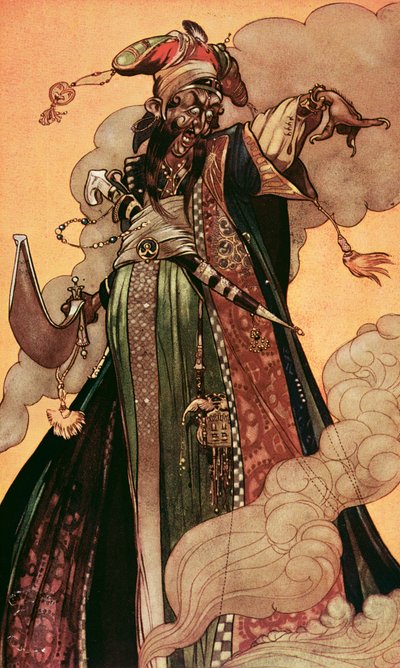 He Saw a Genie of Monstrous Bulk Advancing Towards Him, from 