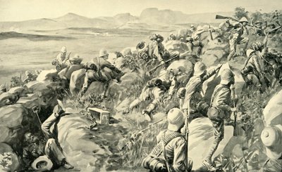 The Relief of Ladysmith - The Last Rush at Hlangwane Hill by René Bull