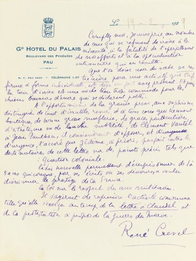 Letter from 