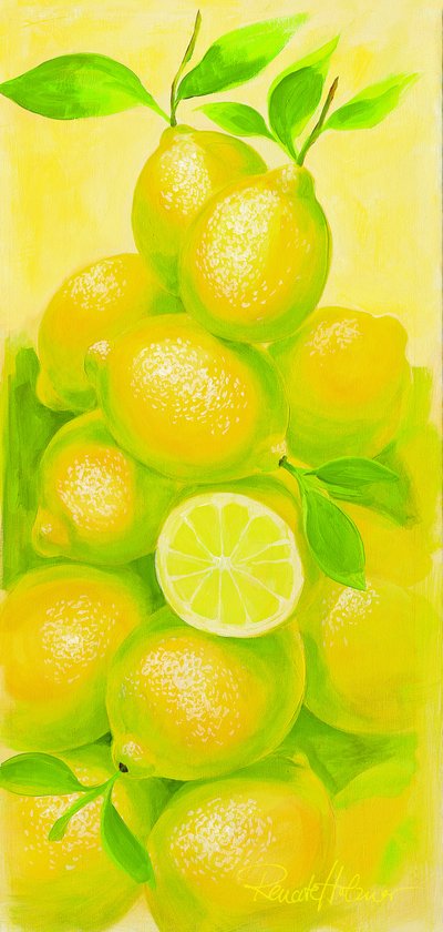 Fresh Zesty Lemons by Renate Holzner