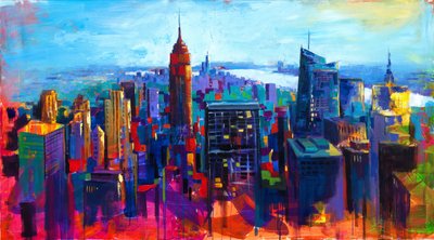 Vibrant New York City by Renate Holzner