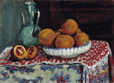 Still Life at the Jug, Painting by Rene Seyssaud, 1909 by Rene Auguste Seyssaud