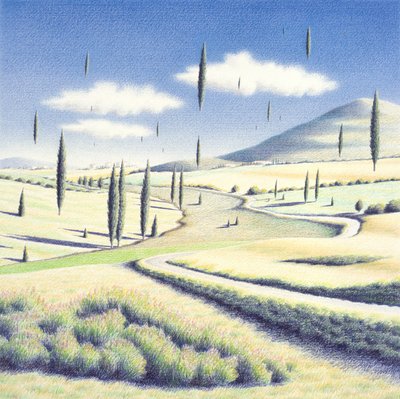Tuscan Trees by Rene Boin