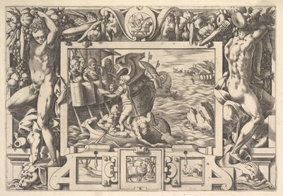 Aeëtes Gathers the Limbs of Absyrtes, 1563 by Rene Boyvin