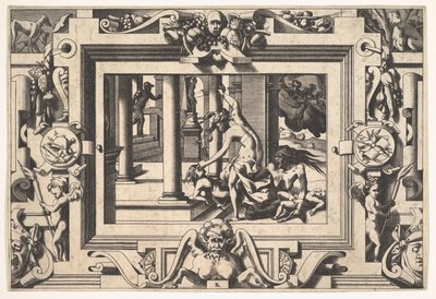 Medea Kills her Two Children by Jason by Rene Boyvin