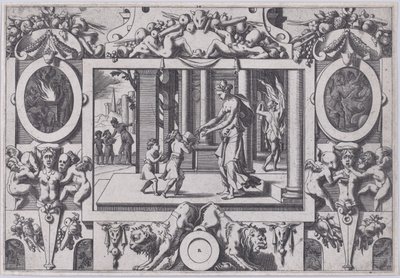 The Children of Medea and Jason Give Creusa the Fatal Present, 1563 by Rene Boyvin