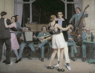 The Casino Bar at Cabourg, c.1930 by René François Xavier Prinet