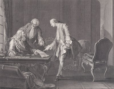 The Prodigal Son Demanding his Inheritance by Rene Gaillard