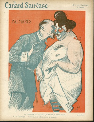 Illustration by Hermann-Paul for The Wild Duck Cover, No. 20 by Rene George Hermann Paul