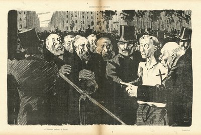 Illustration by Hermann-Paul (1864-1940) in Le Canard Sauvage by Rene George Hermann Paul