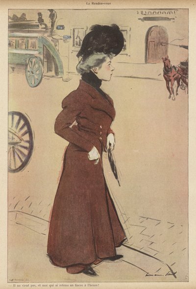 Woman stood up at a planned rendezvous by Rene George Hermann Paul