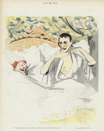 Wedding Night (Illustration for Le Rire) by Rene George Hermann Paul