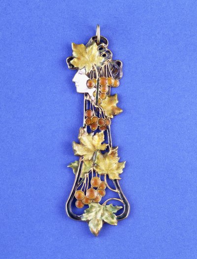 A Lalique Pendant, Formed as an Art Nouveau Maiden