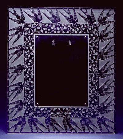 Muguet et Hirondeues Mirror Frame by Rene Jules Lalique