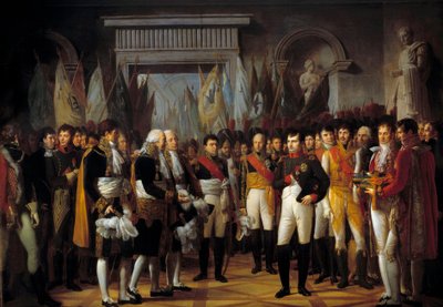 Napoleon I Receives the Deputies of the Conservative Senate at the Royal Palace of Berlin, November 19, 1806 by Rene Theodore Berthon