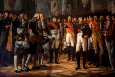 Napoleon receiving the Senate Deputies at the Royal Palace in Berlin by Rene Theodore Berthon