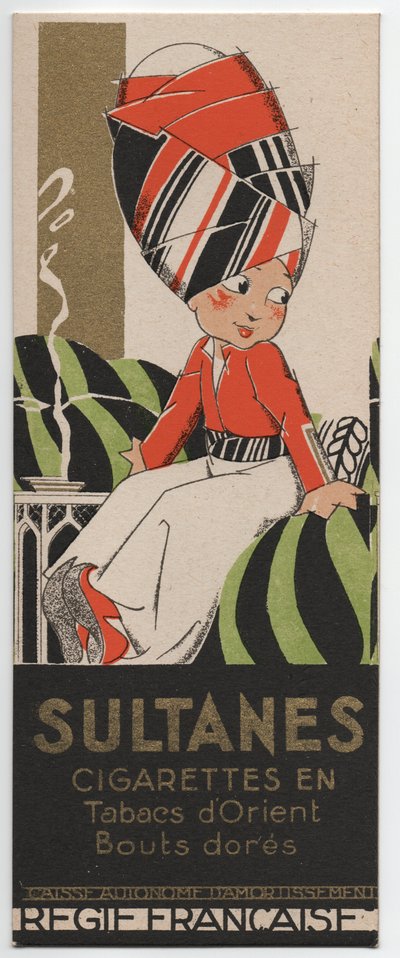 Sultanes Cigarettes, circa 1930 by Rene Vincent