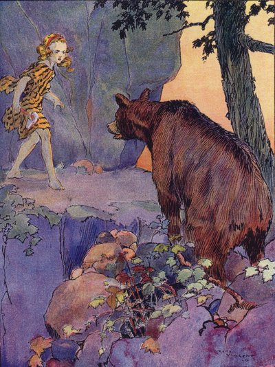 A Little Girl from the Stone Age by Rene Vincent