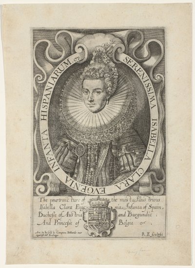 Portrait of Isabella Clara Eugenia by Renold Elstrack