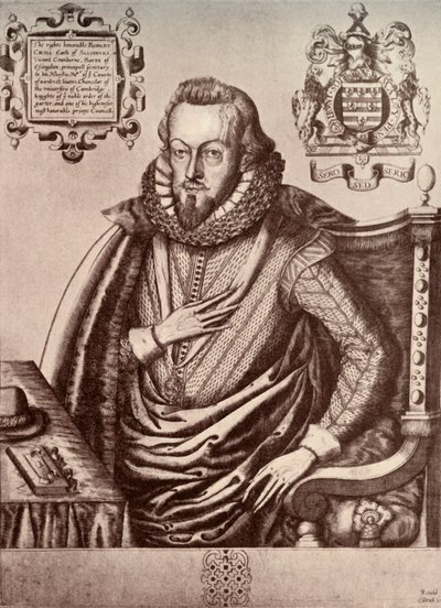 Robert Cecil, First Earl of Salisbury by Renold Elstrack