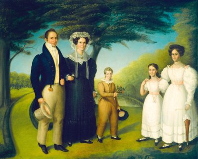 Dr. John Safford and Family by Reuben Rowley