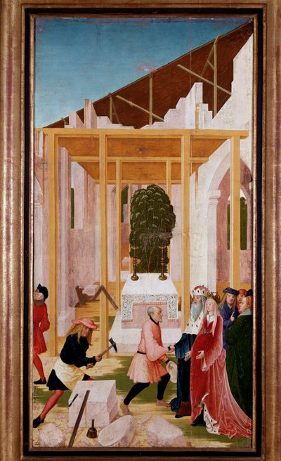 The Construction of the Abbey of Klosterneuburg by Reuland  Frueauf the Elder
