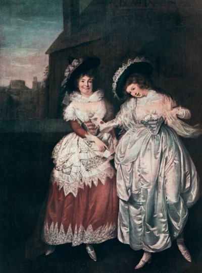 Mrs Page and Mrs Ford Reading Falstaff