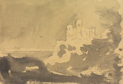 A Castle at the Edge of a Lake by Rev. William Gilpin