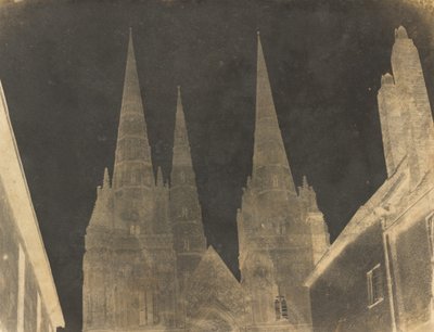 Study of the Spires of Lichfield Cathedral by Reverend Calvert Richard Jones